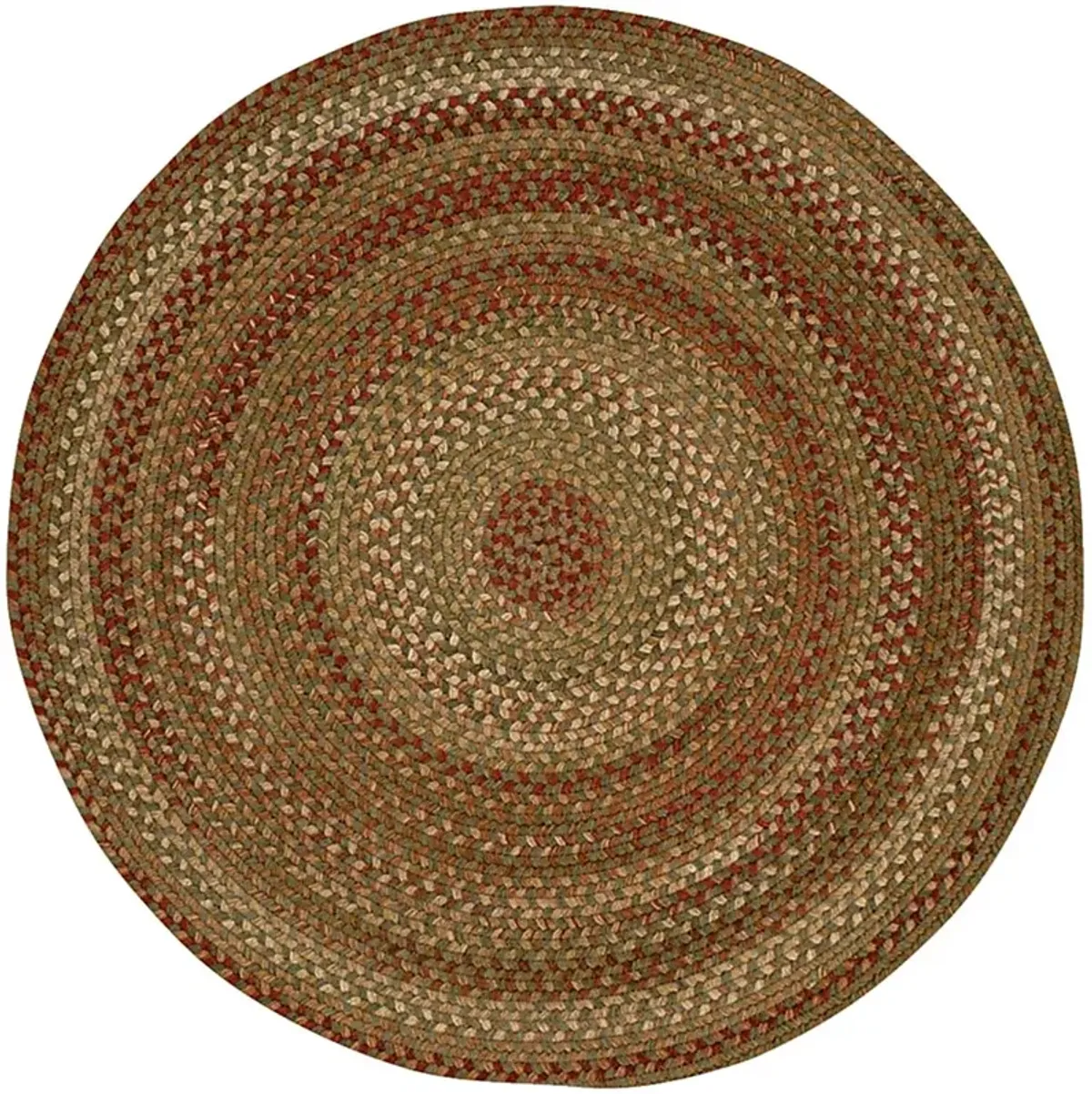 Mugadi Sage/Red 5'6 Round Rug