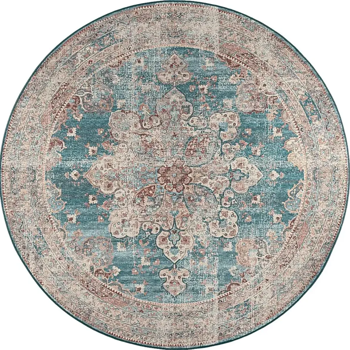 Doverfield Blue 8' Round Rug