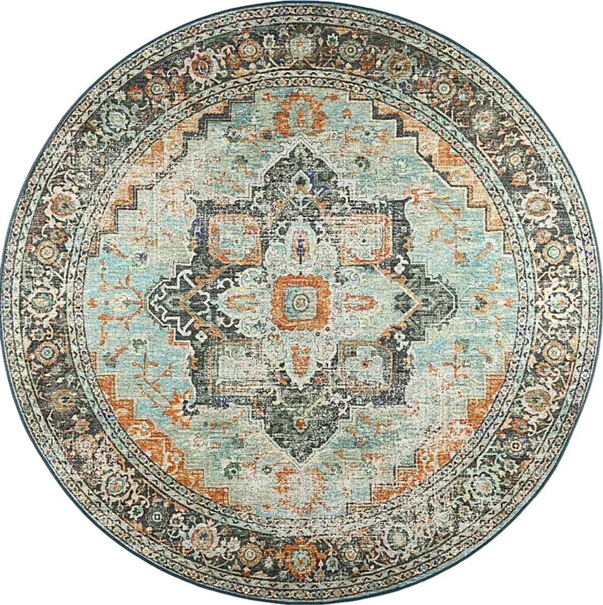 Caddoa Multi 8' Round Rug