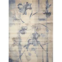 Floral Dreams Blue 5' x 8' Rug