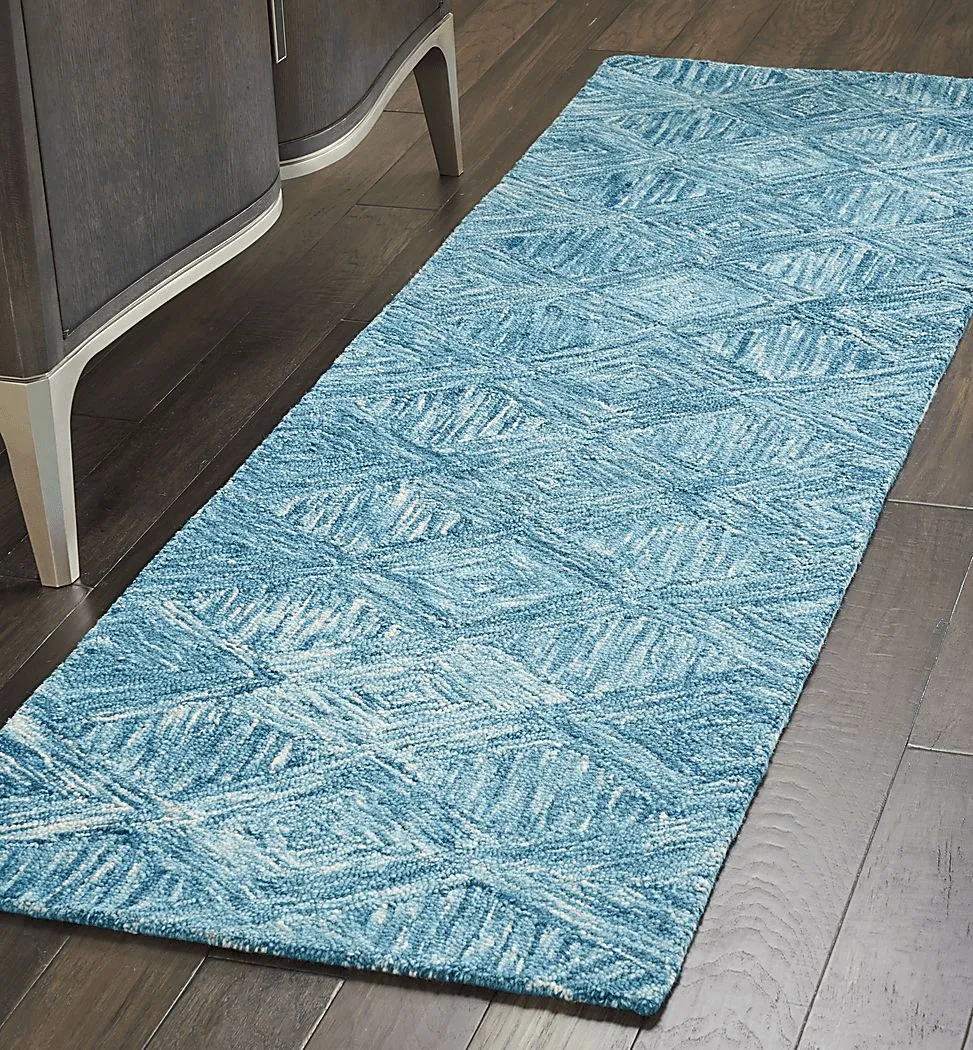 Litzendorf Teal 2'3 x 7'6 Rug