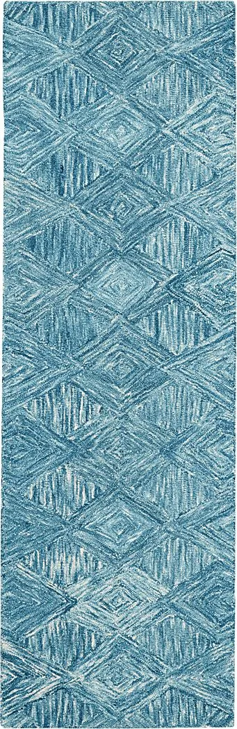 Litzendorf Teal 2'3 x 7'6 Rug