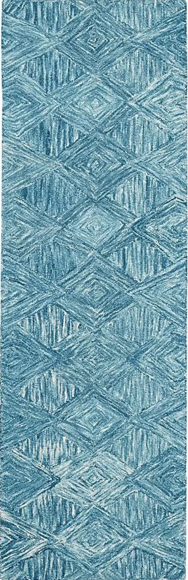 Litzendorf Teal 2'3 x 7'6 Rug