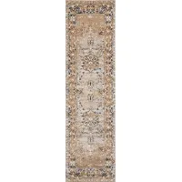Dinias Taupe 2'2 x 7'7 Runner Rug