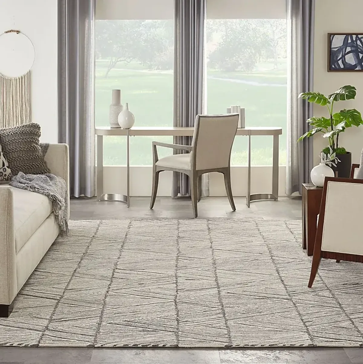 Aryla White 5'3" x 7'3" Rug
