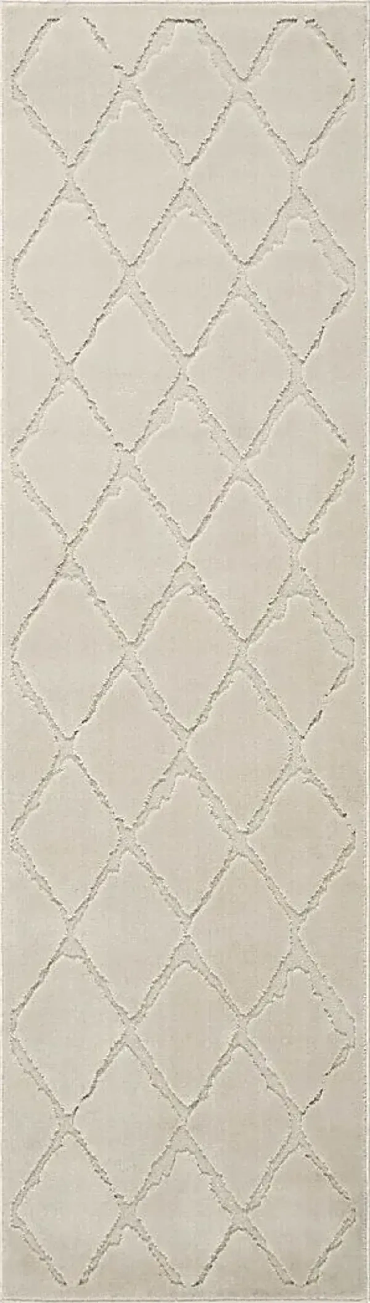 Aerilyn Ivory 2'2 x 7'6 Runner Rug
