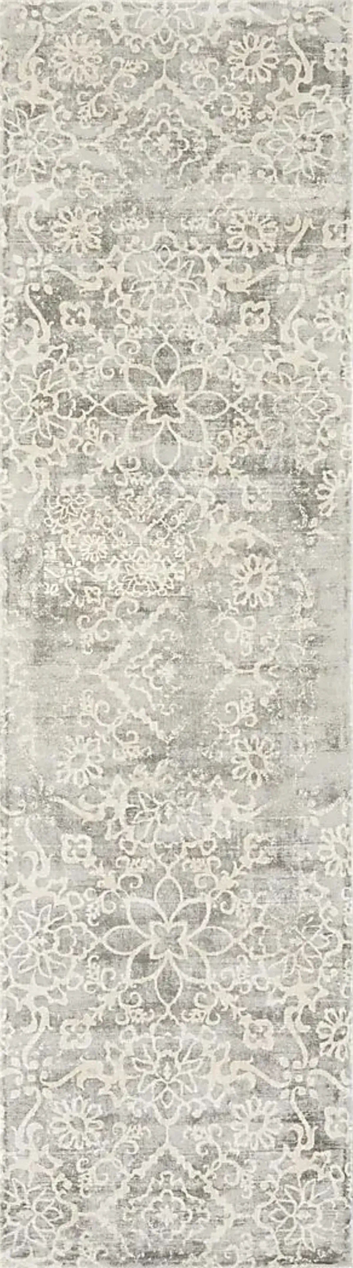 Milen Gray 2'3 x 8' Runner Rug