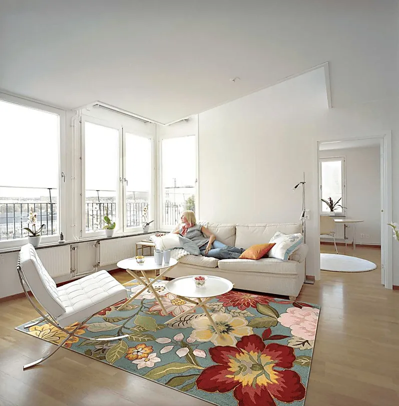 Spring Flowers Blue  8' x 10'6 Rug