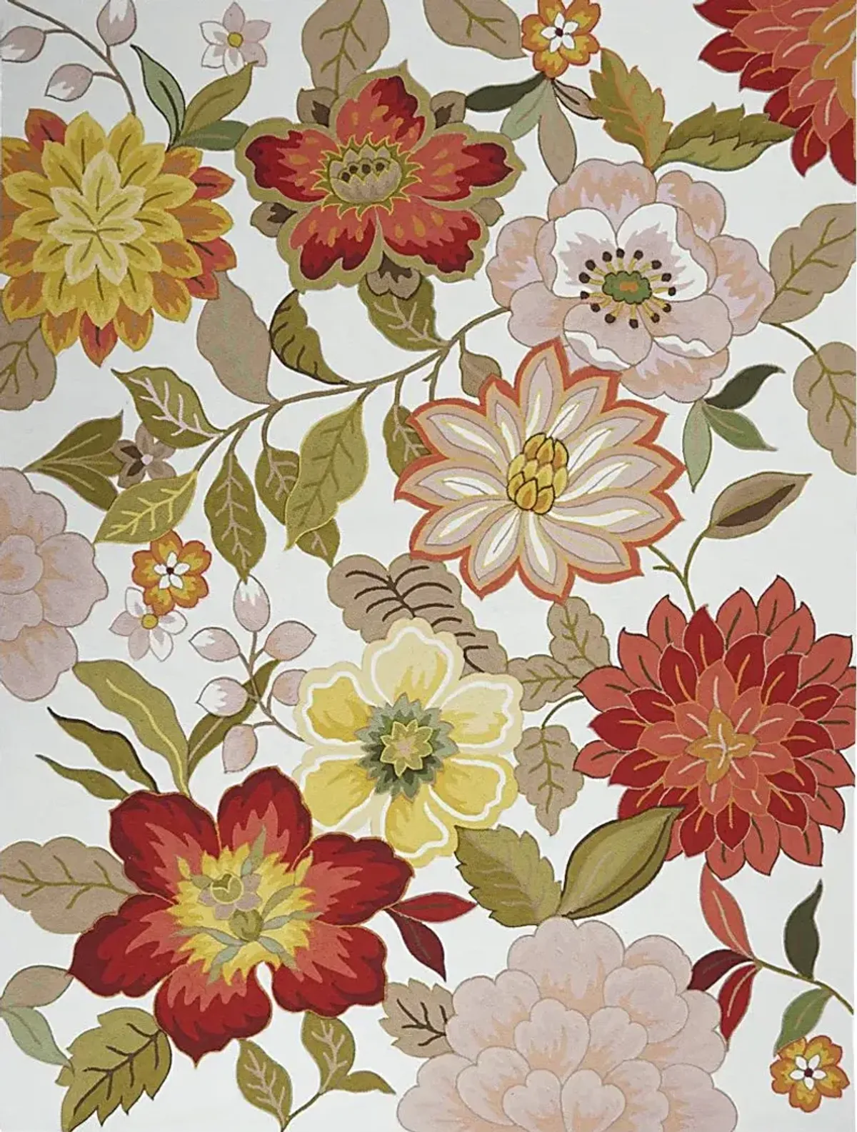 Spring Flowers Ivory 8' x 10'6"" Rug