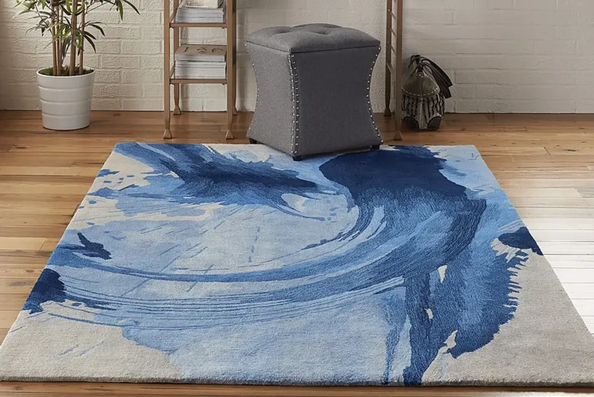 Bismarck Blue 5'25"" x 7'75"" Rug