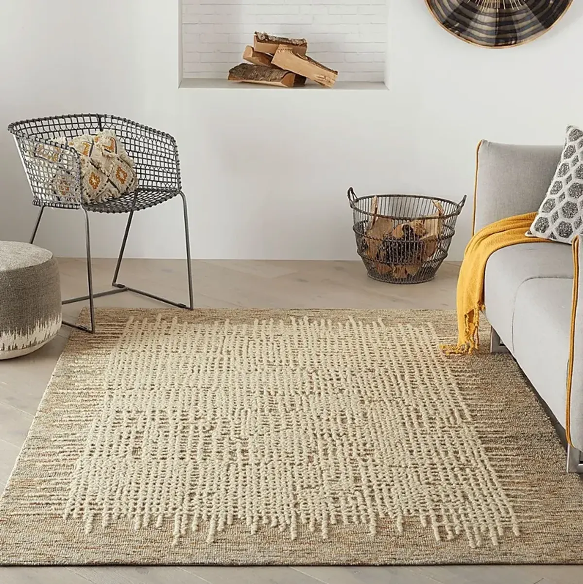 Quito Beige 5'3"" x 7'3"" Rug