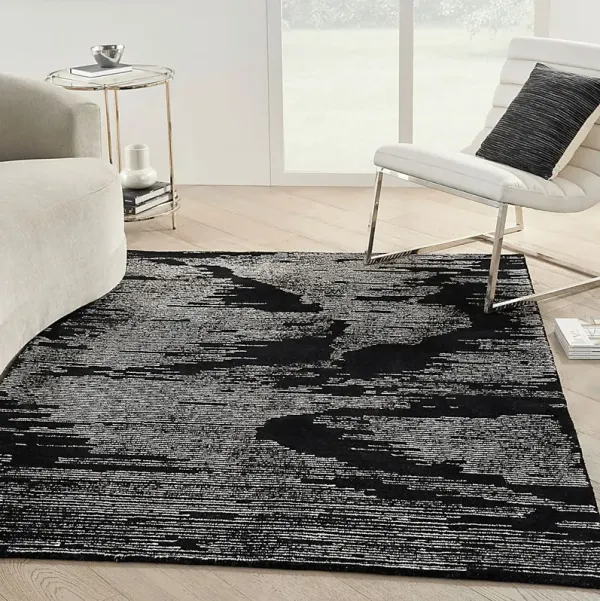 Silver Falls Black 5'3" x 7'9" Rug