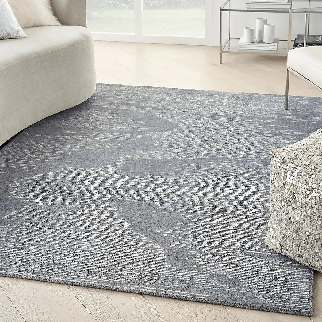 Silver Falls Blue 7'9"" x 9'9"" Rug