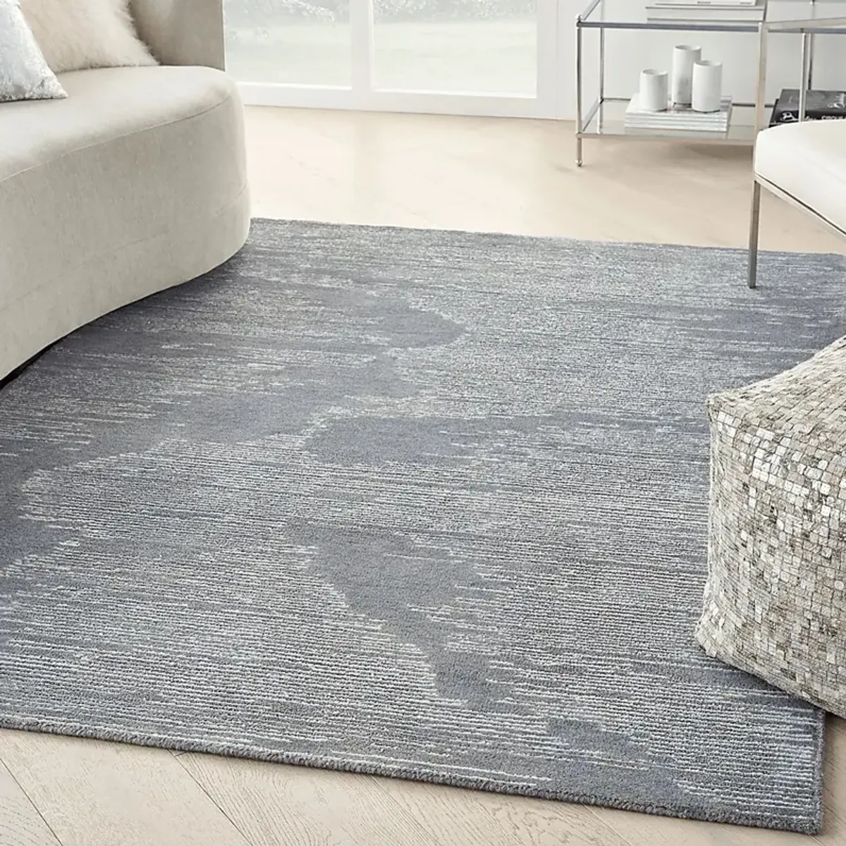 Silver Falls Blue 5'3"" x 7'9"" Rug