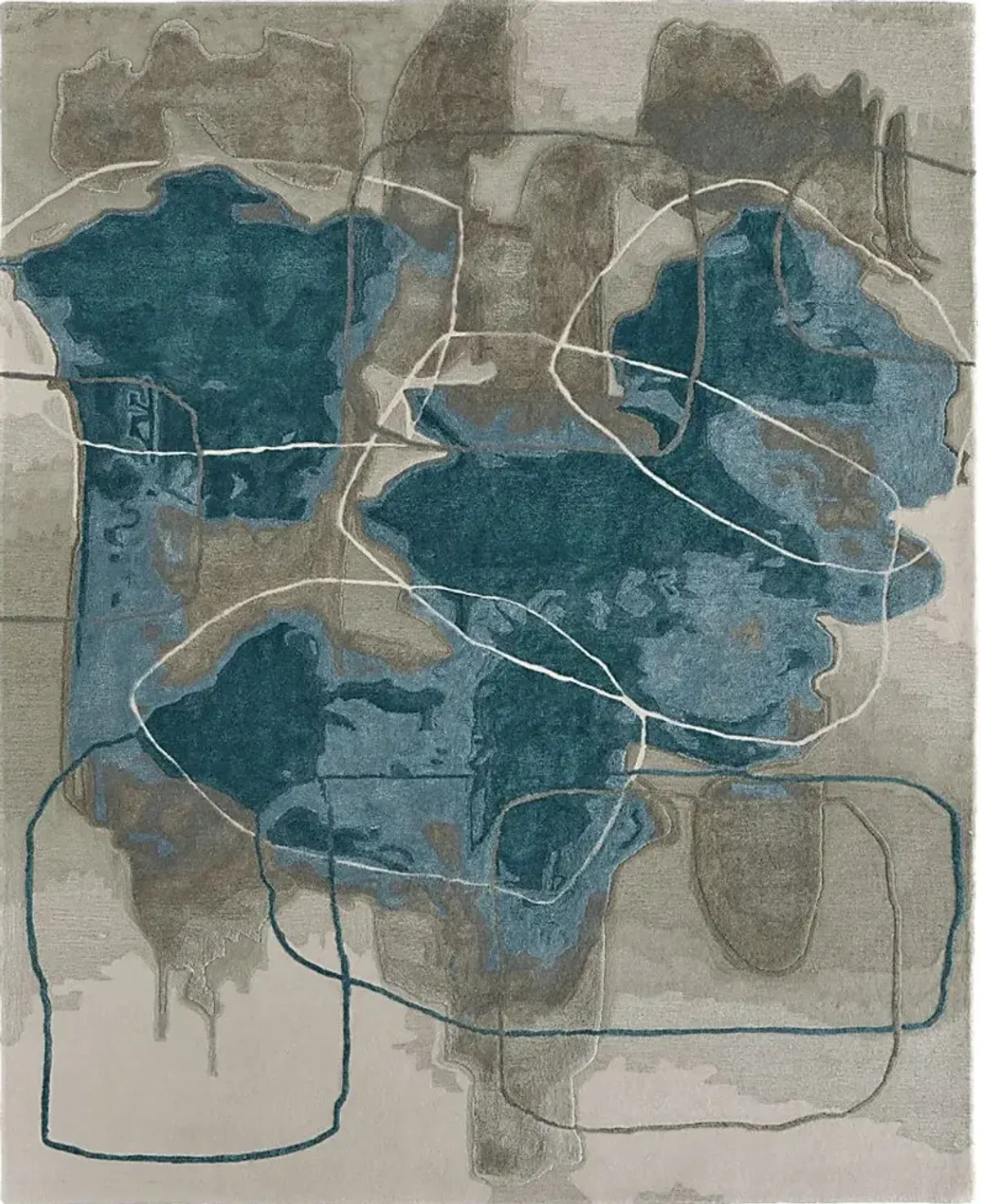 Paris Atelier Blue 5' x 8' Rug