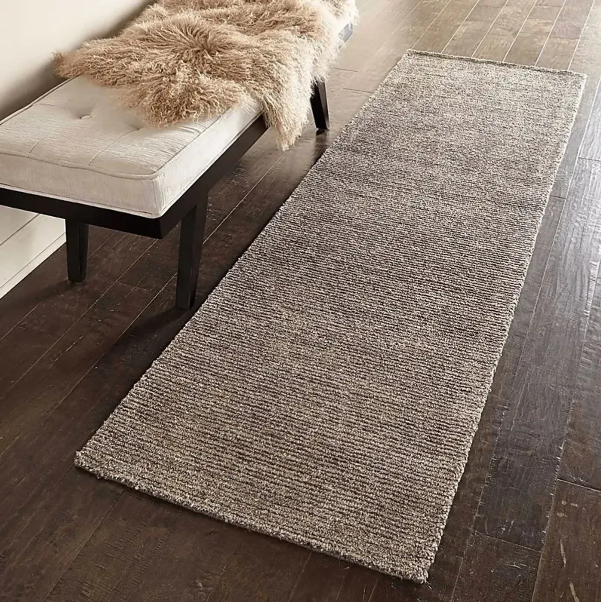 Castin Charcoal 2'3 x 7'6 Runner Rug