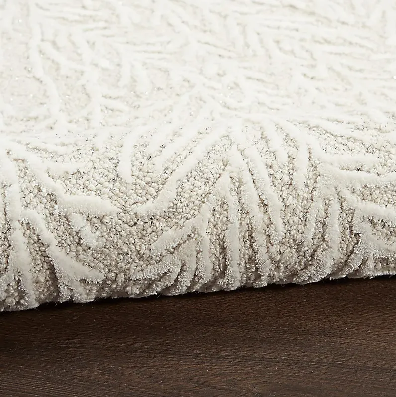 Vista Valley Ivory 5'3"" x 7'3"" Rug