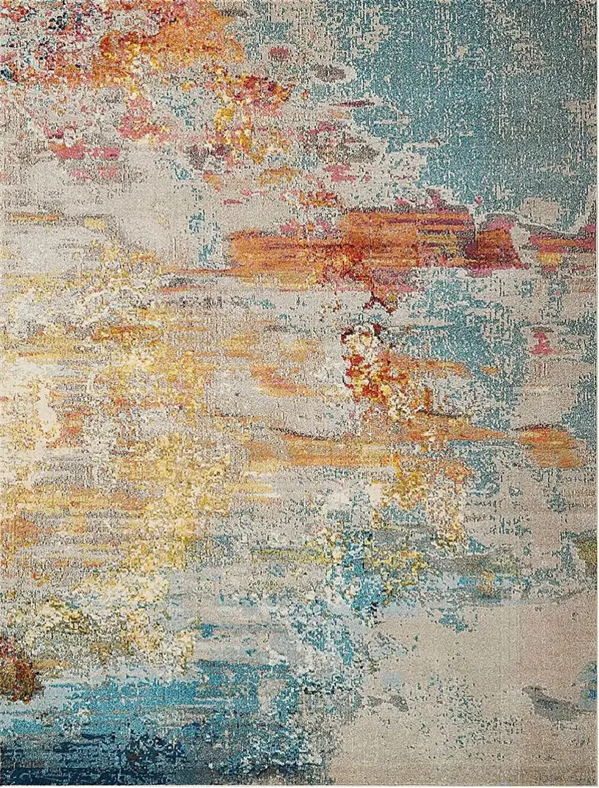 Stormy Skies Blue 7'10 x 10'6 Rug