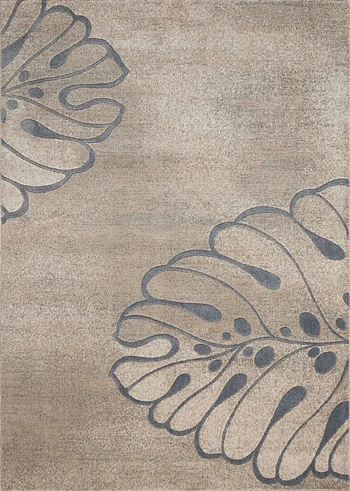 Elna Leaf Beige 5'3 x 7'3 Rug