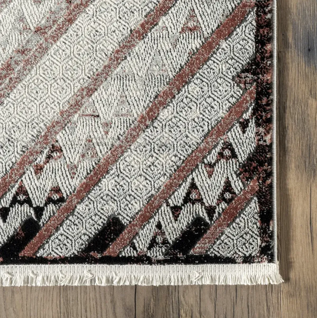 Ollie Vintage Fringe Rug
