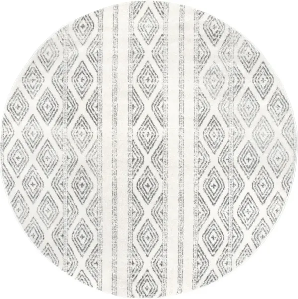 Banded Bird Eye Diamonds Rug