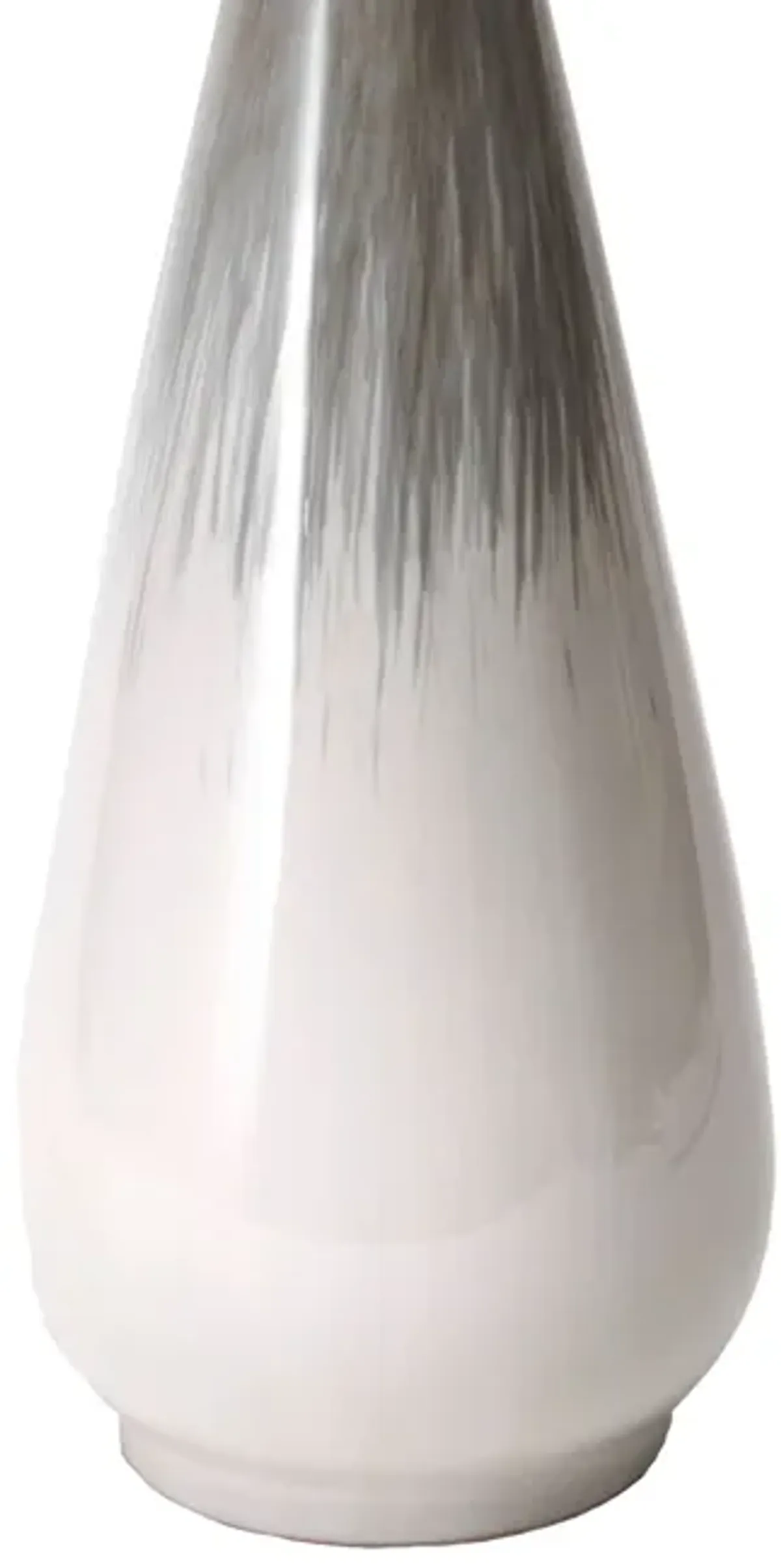 27-inch Ceramic Flamestitch Teardrop Table Lamp