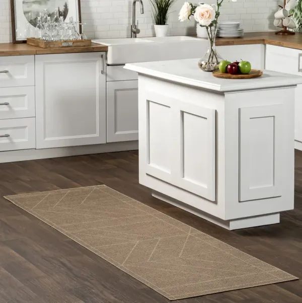 Renie Easy-Jute Washable Geometric Rug