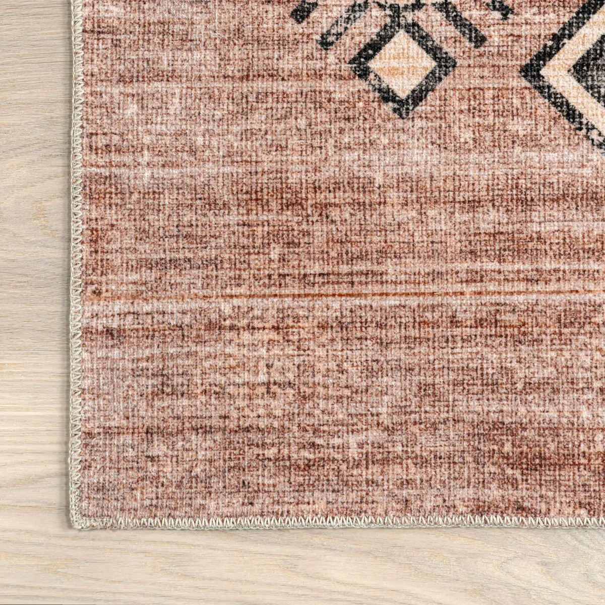 Sagebrush Geometric Washable Rug