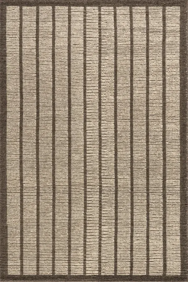 Eva Block Stripe Wool Blend Rug