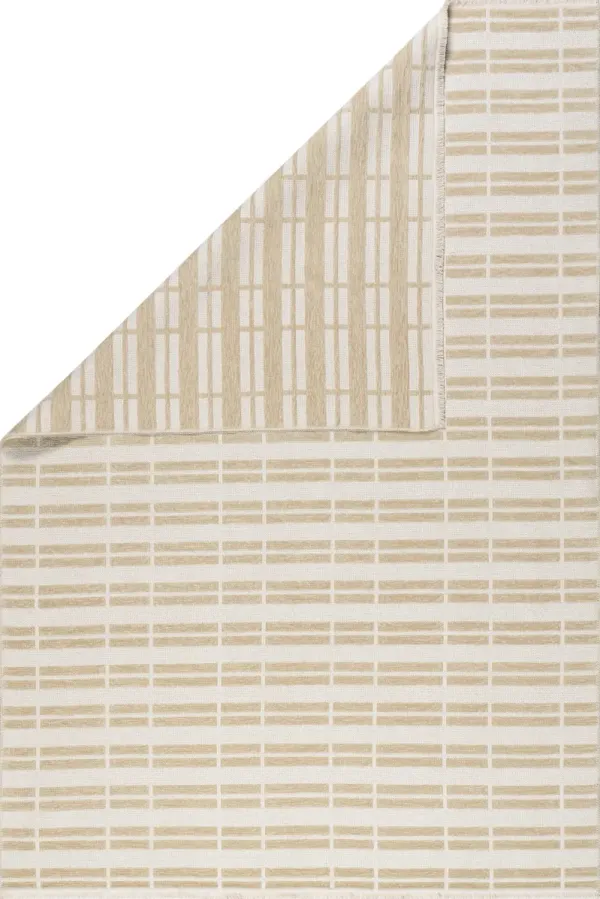 Malaya Striped Reversible Washable Rug