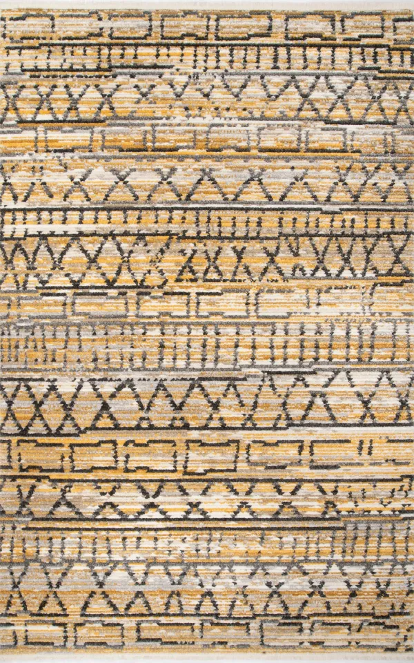 Chance Geometric Banded Rug