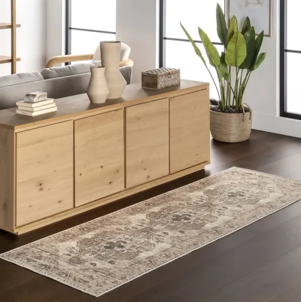 Hattie Medallion Washable Rug