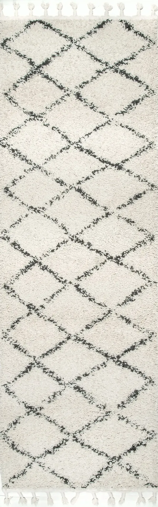 Jessie Moroccan Lattice Tassel Area Rug