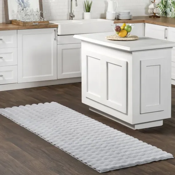 Ivana Checkered Plush Cloud Washable Rug