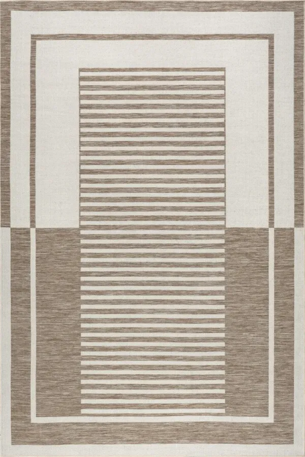 Elina Two-Toned Striped Indoor/Outdoor Rug