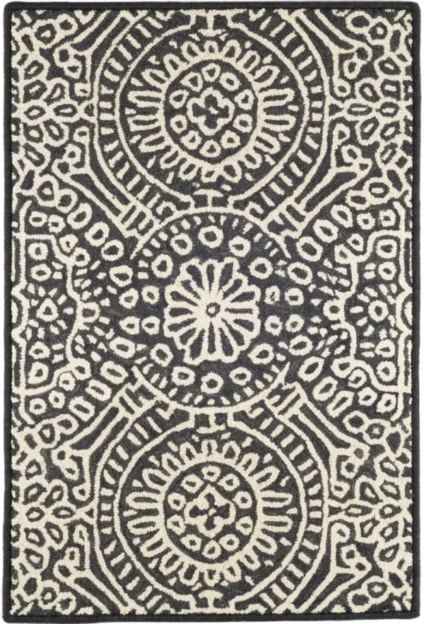 Temple Hand Micro Hooked Wool Custom Rug