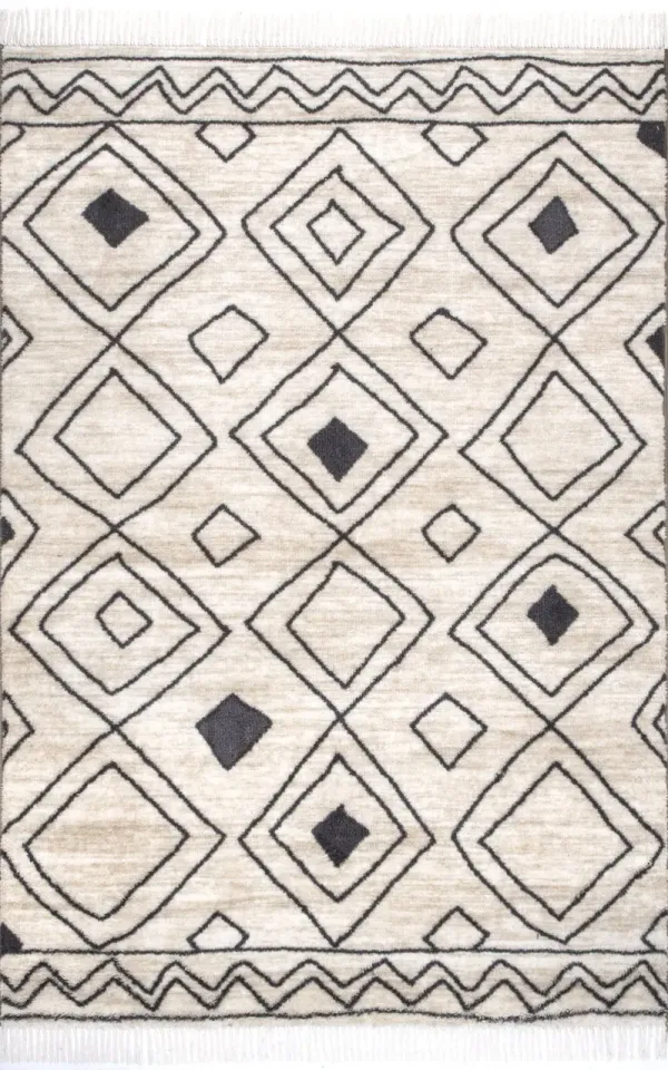 Spotted Diamonds Non-Slip Backing Rug