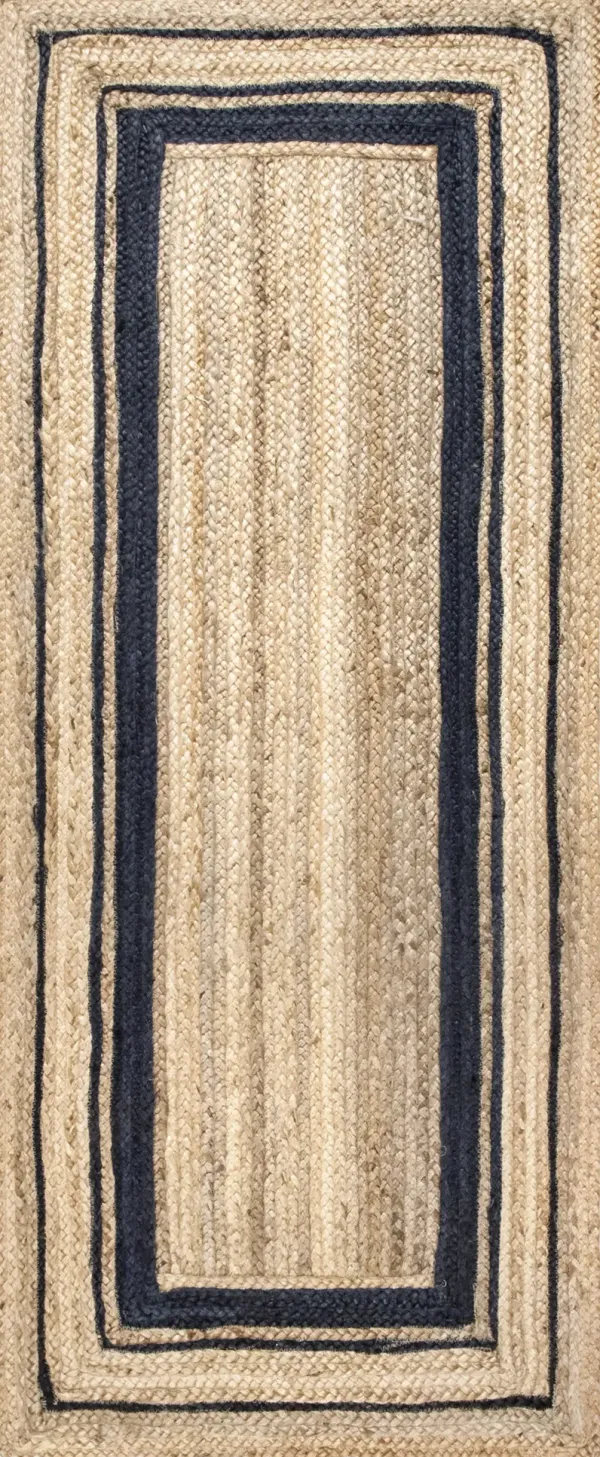 Jute Braided Saturn Border Rug