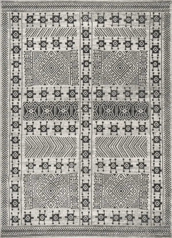 Zara Geometric Paneled Rug