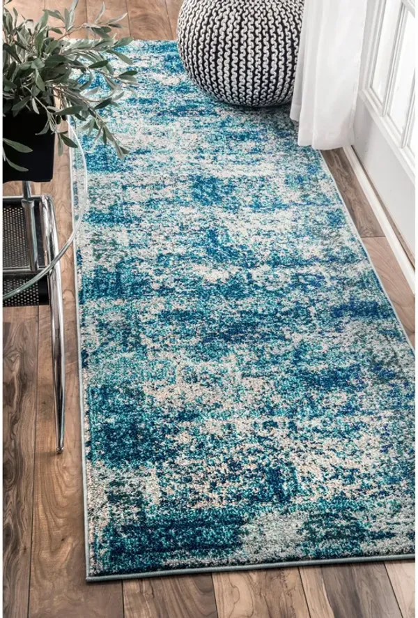 Color Washed Floral Rug