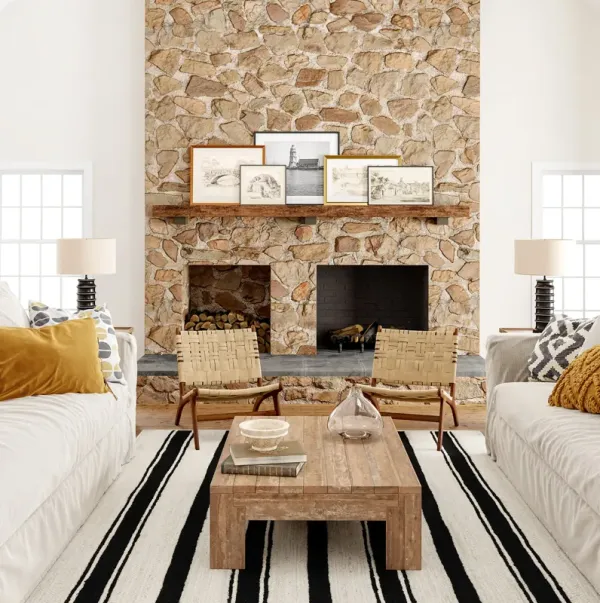 Calathea Striped Jute Rug