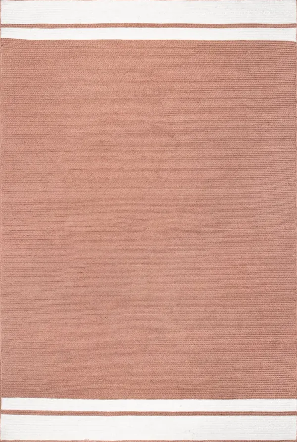 Luann Solid Bordered Rug