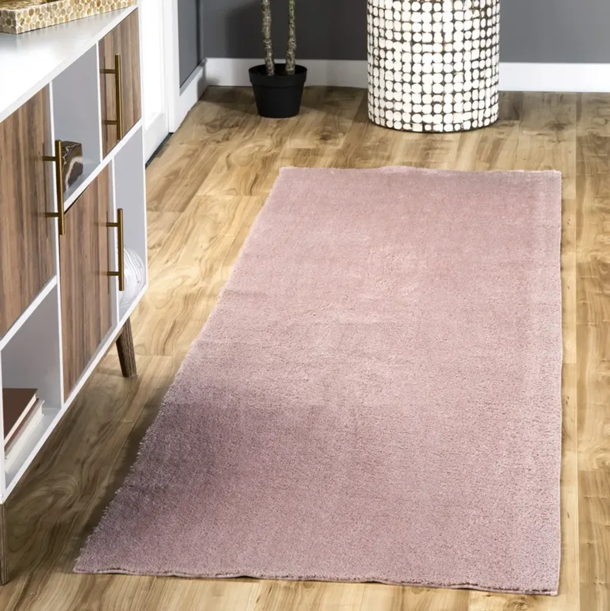 Washable Solid Shag Rug
