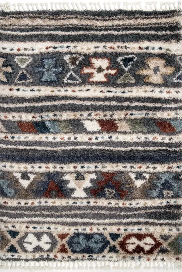 Banded Shag Rug