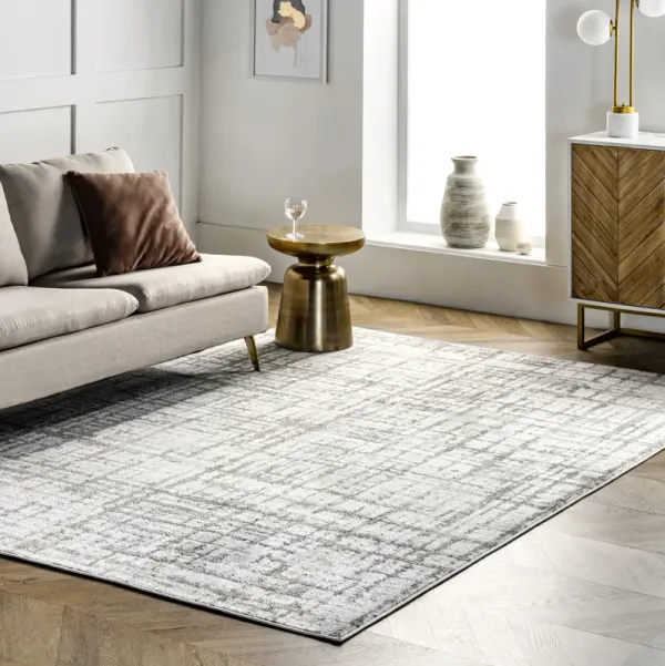 Aspen Distressed Crosshatch Rug
