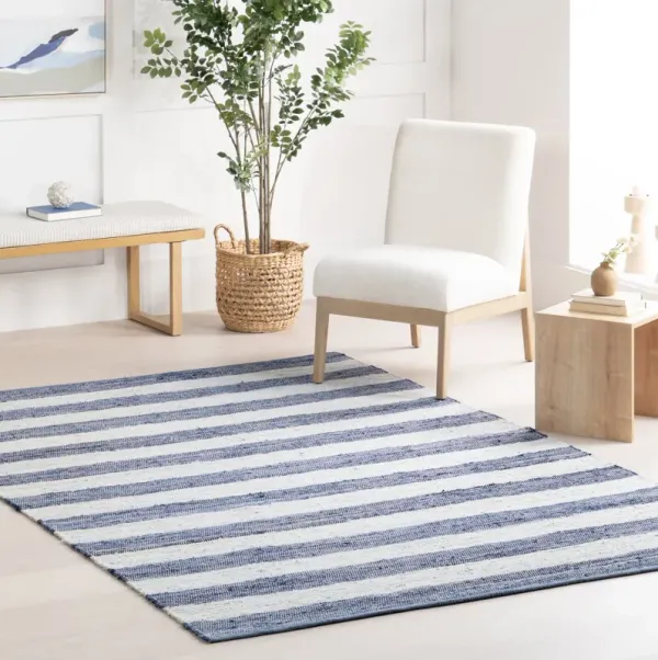 Striped Rag Handwoven Cotton Rug