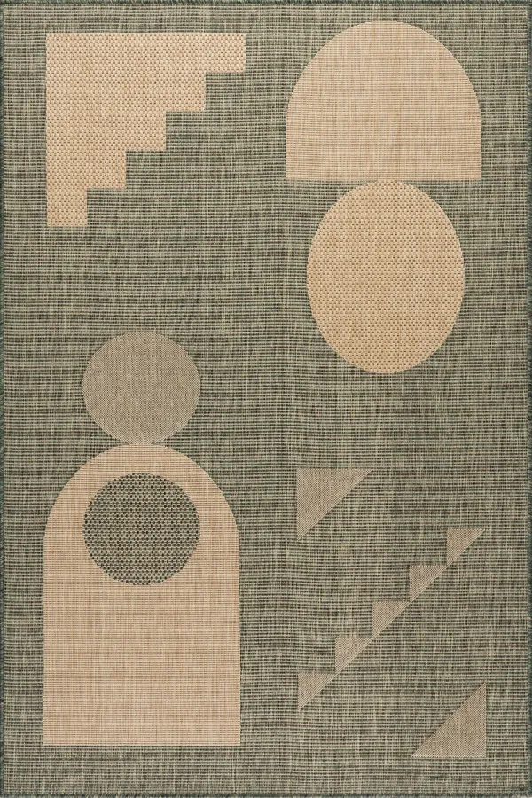 Aila Abstract Geometric Indoor/Outdoor Rug