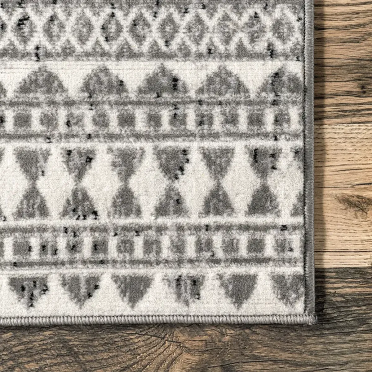 Devin Geometric Banded Rug