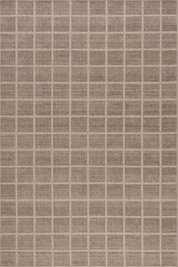 Verity Checkered Washable Rug