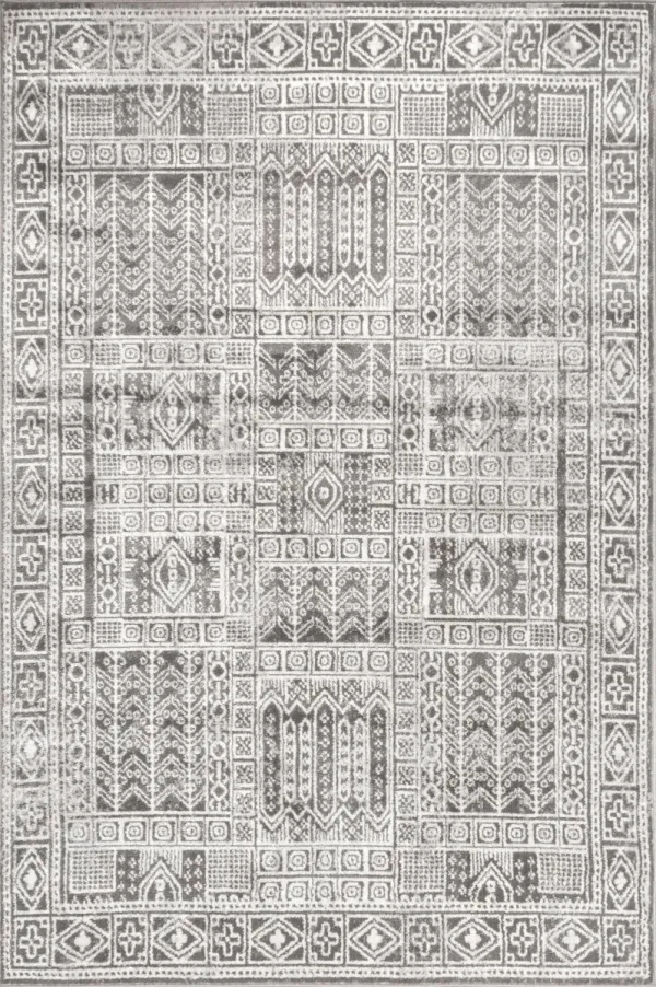 Raven Paneled Gothic Rug